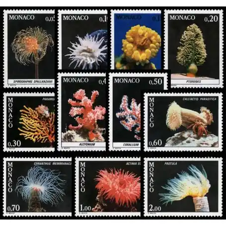 Petit Prix Timbre de collection de Monaco N° 1253/63 neuf sans charnière