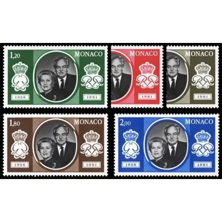 Bon Marché Timbre de collection de Monaco N° 1265/69 neuf sans charnière