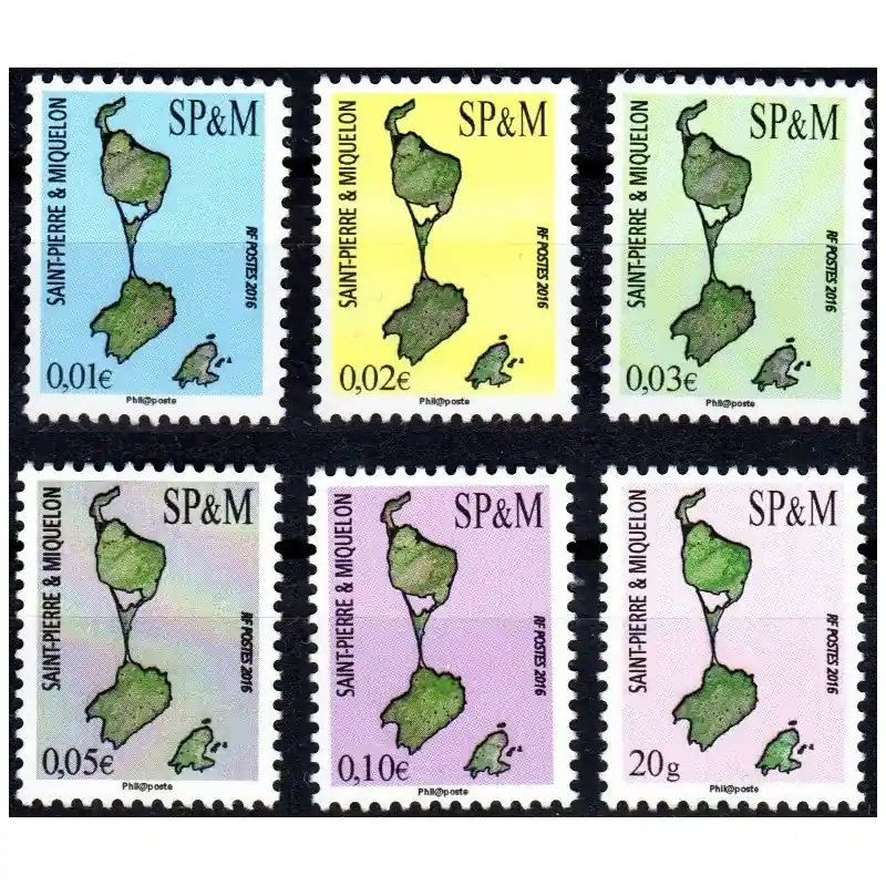 Paiement Sécurisé Timbre Saint-Pierre et Miquelon n°1151 à 1156 Carte 6 valeurs