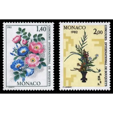 En Vogue Timbre de collection de Monaco N° 1295/96 neuf sans charnière
