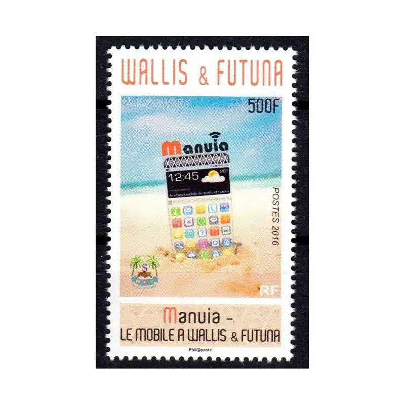 Top Vente Timbre Wallis et Futuna n°849 Manuia - Le mobile à Wallis