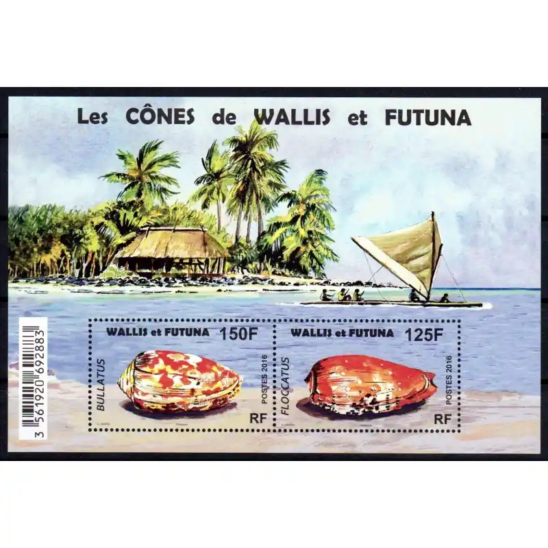 Timbre Wallis et Futuna n°847 et 848 Les cônes de Wallis Meilleure Vente