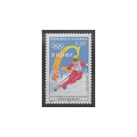 Nouveauté Andorre - 1998 - No 498 - Jeux olympiques d'hiver