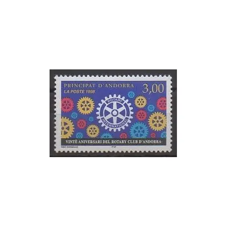 Livraison Gratuite Andorre - 1998 - No 500 - Rotary ou Lions club