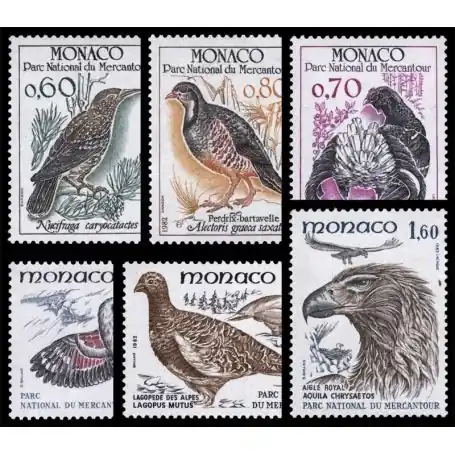 Timbre de collection de Monaco N° 1316/21 neuf sans charnière Garantie Incluse