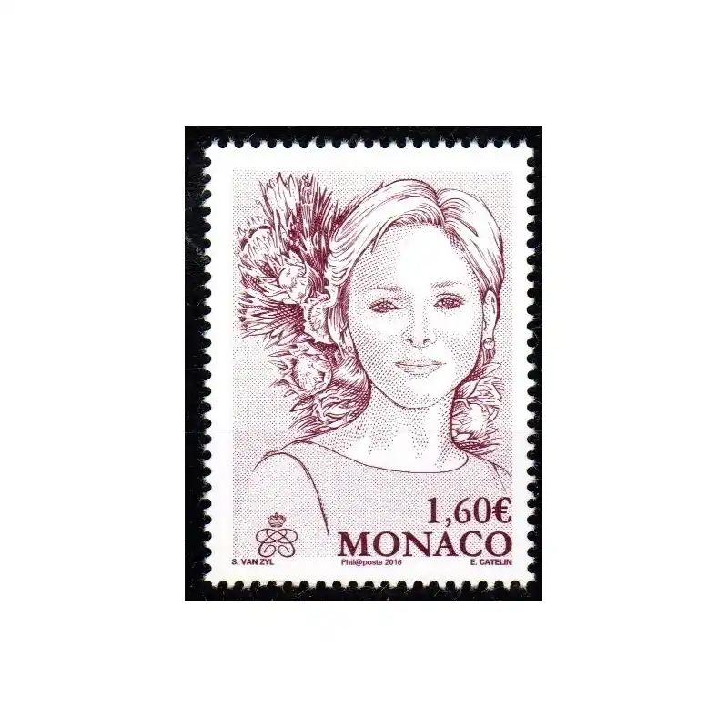 Nouveauté Timbre Monaco n°3006 Princesse Charlène de Monaco