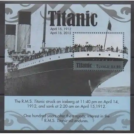 Tuvalu - 2012 - No BF175 - Navigation Livraison Express