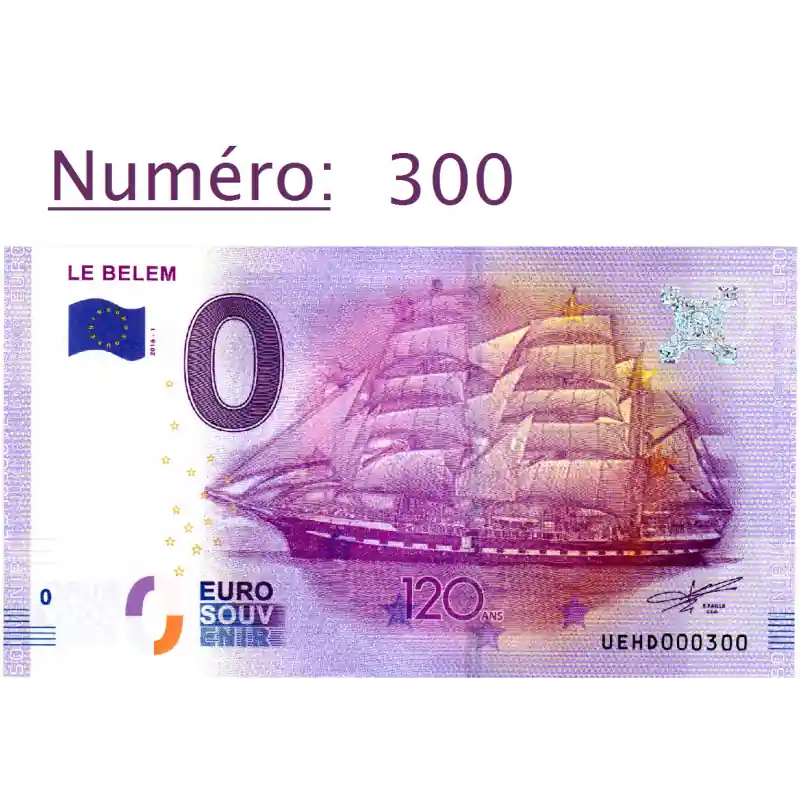 Réduction Billet touristique 0 € N°300 - Le Belem 120 ans
