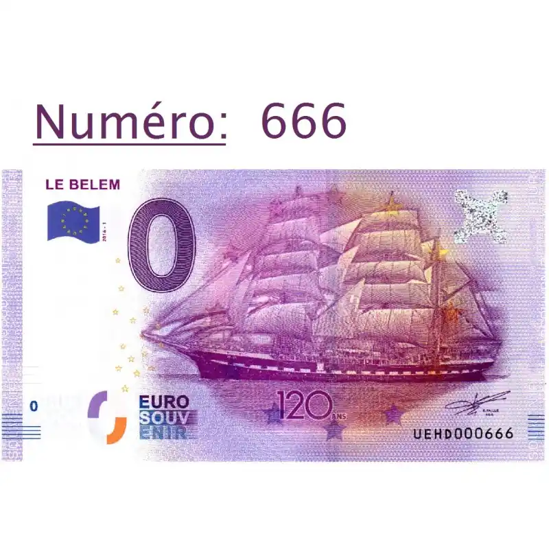 Billet touristique 0 € N°666 - Le Belem 120 ans Achetez Aujourd’hui
