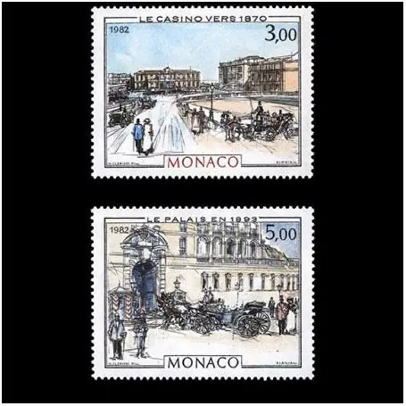 Timbre de collection de Monaco N° 1340/41 neuf sans charnière Quantité Limitée