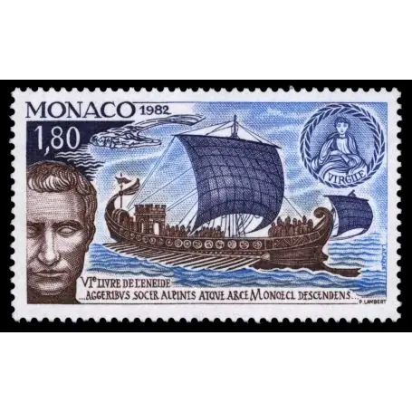 Timbre de collection de Monaco N° 1357 neuf sans charnière Premium
