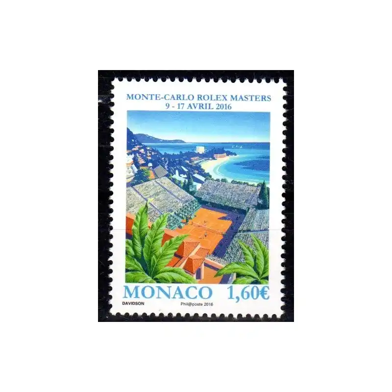 Timbre Monaco n°3019 Monte-Carlo Rolex Masters 2016 Prix Promo