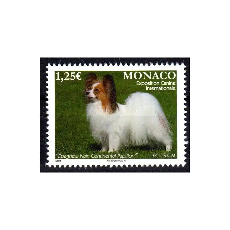 Offre Spéciale Timbre Monaco n°3021 Exposition canine internationale 2016