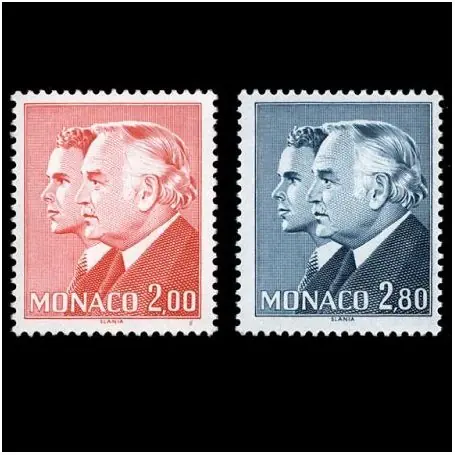 Timbre de collection de Monaco N° 1374/75 neuf sans charnière Gros Lot