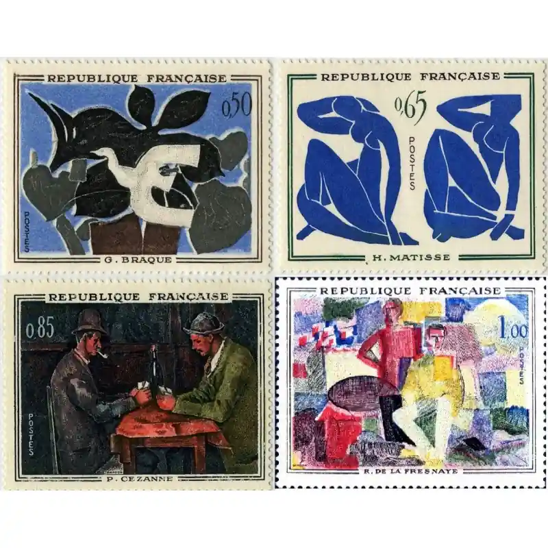 Timbre France N°1319 à 1322 Tableaux de peintres modernes Neuf ** Pas Cher