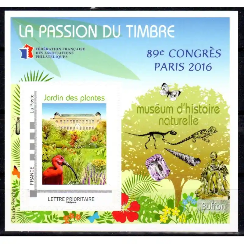 Top Vente Bloc FFAP n°11 Passion du Timbre 2016 89ème Congrès Paris 2016 Paris