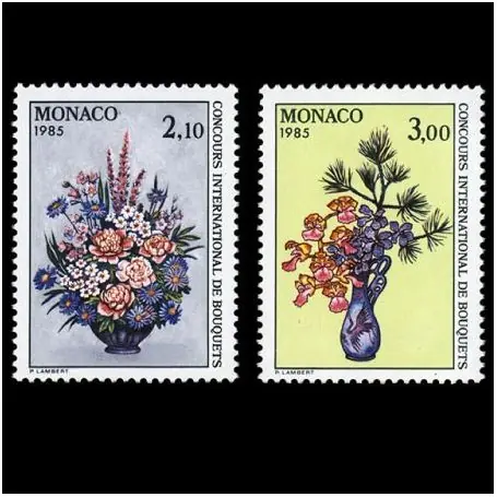 Timbre de collection de Monaco N° 1448/49 neuf sans charnière Expédition Rapide