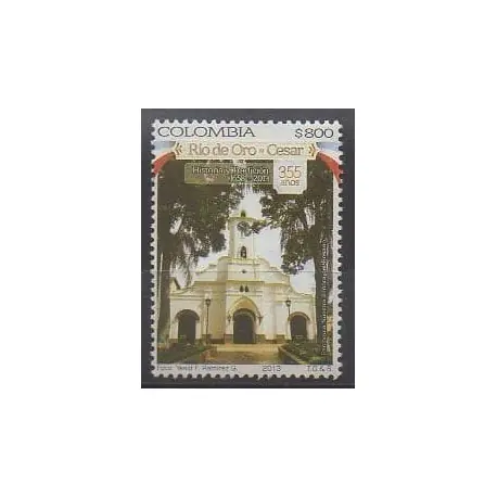 Prix Bas Colombie - 2013 - No 1723 - Églises