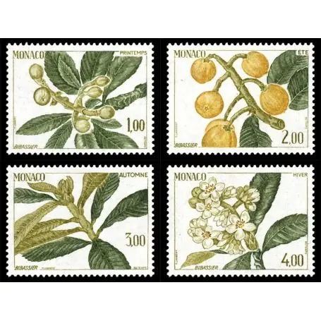 Top Qualité Timbre de collection de Monaco N° 1467/70 neuf sans charnière