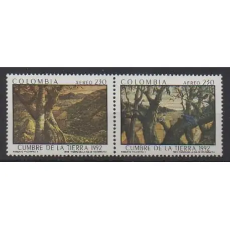 Colombie - 1992 - No PA849/PA850 - Environnement Livraison Mondiale