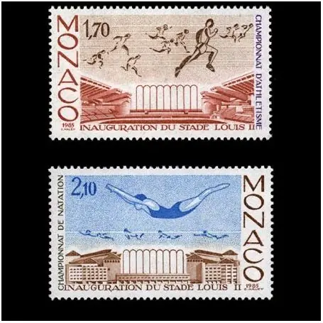 Timbre de collection de Monaco N° 1475/76 neuf sans charnière Achetez Aujourd’hui