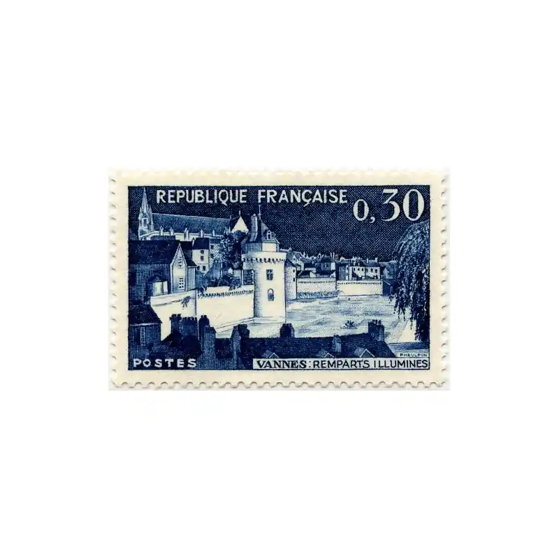 Dernier Modèle Timbre France N°1333 Remparts illuminés de Vannes Neuf **