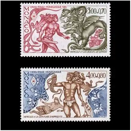 Artisanat Timbre de collection de Monaco N° 1494/95 neuf sans charnière