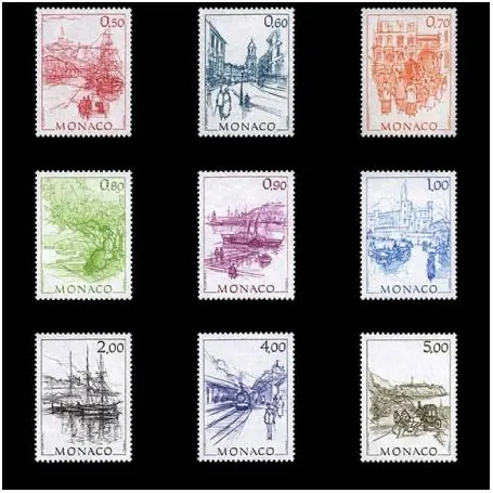 Timbre de collection de Monaco N° 1510/18 neuf sans charnière Expédié Aujourd’hui