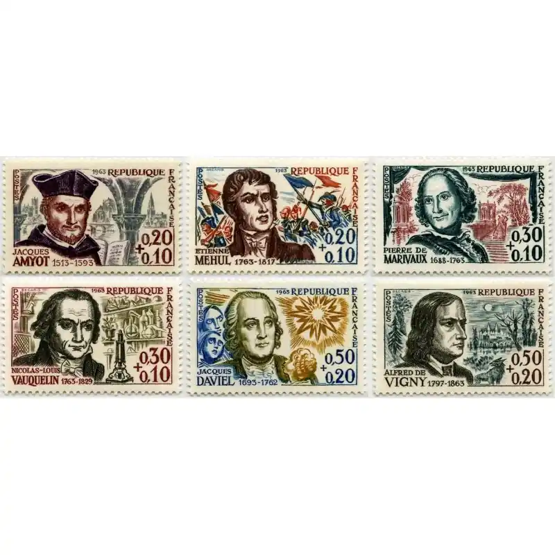 Timbre France N°1370 à 1375 Célébrités Neuf ** Achat Immédiat