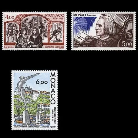 Solde Timbre de collection de Monaco N° 1547/49 neuf sans charnière