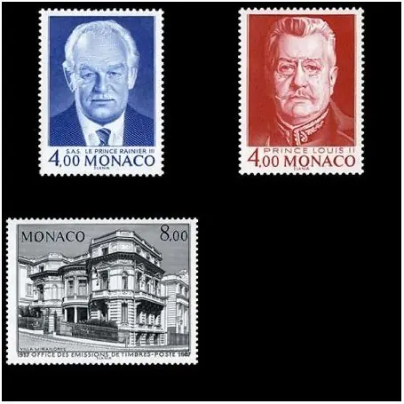 Timbre de collection de Monaco N° 1562/64 neuf sans charnière Premium