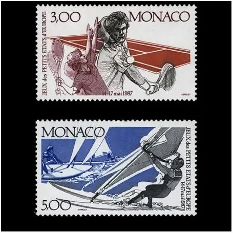 Timbre de collection de Monaco N° 1579/80 neuf sans charnière Promotion