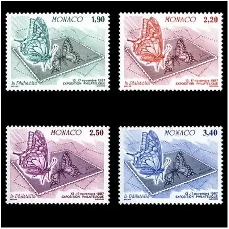 Fait Main Timbre de collection de Monaco N° 1585/88 neuf sans charnière