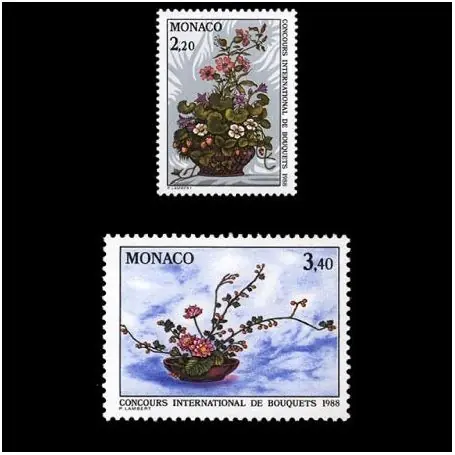 Exclusif Timbre de collection de Monaco N° 1597/98 neuf sans charnière