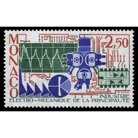 Timbre de collection de Monaco N° 1601 neuf sans charnière Solde
