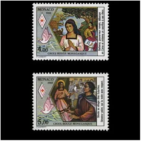 Timbre de collection de Monaco N° 1649/50 neuf sans charnière Prix Promo