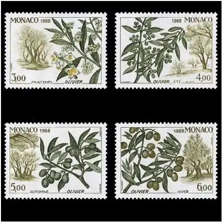 Timbre de collection de Monaco N° 1651/54 neuf sans charnière Jusqu’à Épuisement Des Stocks