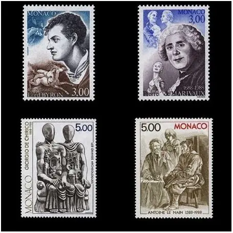 Timbre de collection de Monaco N° 1655/58 neuf sans charnière Commander Maintenant