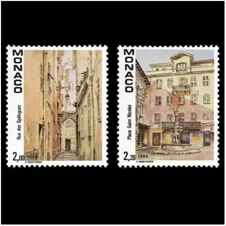 Timbre de collection de Monaco N° 1669/70 neuf sans charnière Meilleur Choix