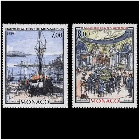Timbre de collection de Monaco N° 1696/1697 neuf sans charnière Vente Directe
