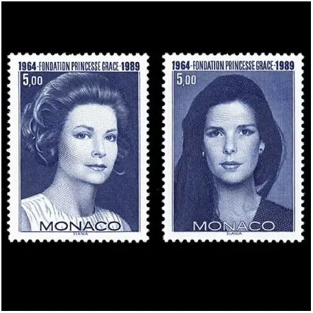 Fait Main Timbre de collection de Monaco N° 1698/99 neuf sans charnière