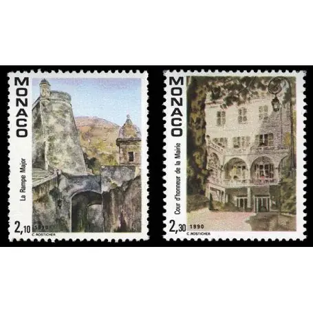 Timbre de collection de Monaco N° 1708/09 neuf sans charnière Offre Spéciale