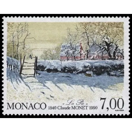 Timbre de collection de Monaco N° 1747 neuf sans charnière Fait Main