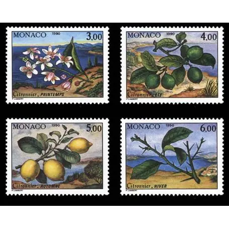 Paiement Sécurisé Timbre de collection de Monaco N° 1749/52 neuf sans charnière