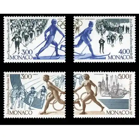 Timbre de collection de Monaco N° 1770/73 neuf sans charnière Artisanat