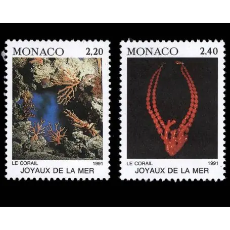 Garantie Incluse Timbre de collection de Monaco N° 1774/75 neuf sans charnière
