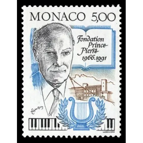 Timbre de collection de Monaco N° 1777 neuf sans charnière Prix Cassé