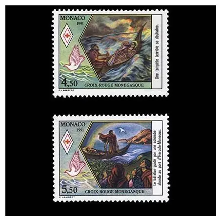 Timbre de collection de Monaco N° 1797/98 neuf sans charnière Solde