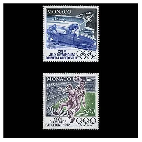 Bon Plan Timbre de collection de Monaco N° 1811/12 neuf sans charnière