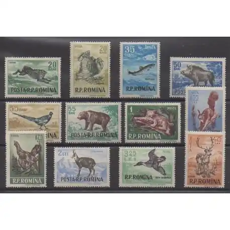 Paiement Sécurisé Roumanie - 1956 - No 1438/1449 - Animaux